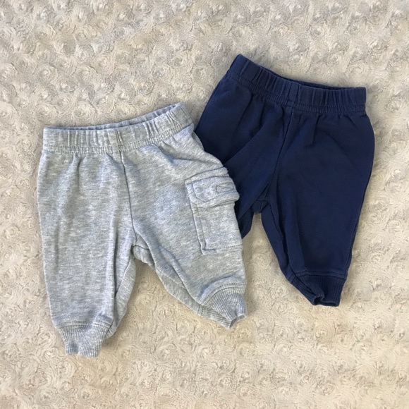 Just One You Newborn Pants Bundle Blue Gray - Picture 1 of 4